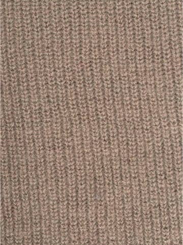 Zwillingsherz Kaschmir-Schal in Taupe - (L)180 x (B)44 cm