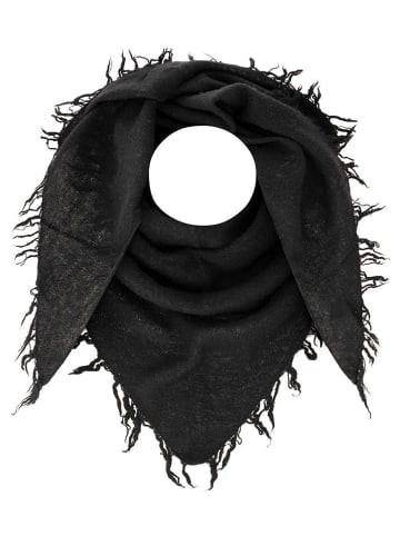 Zwillingsherz Kaschmit-Dreieckstuch in Schwarz - (L)180 x (B)73 cm