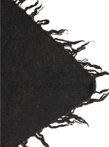 Zwillingsherz Kaschmit-Dreieckstuch in Schwarz - (L)180 x (B)73 cm