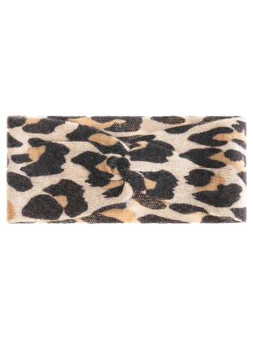 Zwillingsherz Kaschmir-Stirnband in Beige
