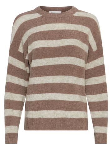 MOSS COPENHAGEN Sweter w kolorze beżowo-brązowym