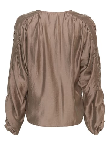 MOSS COPENHAGEN Bluse in Hellbraun