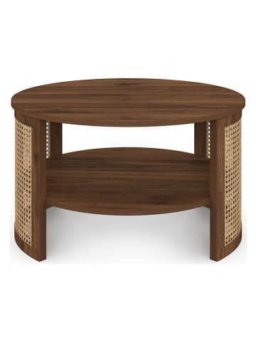 IDOMYA Factory Salontafel "Eve" bruin/beige - (H)40 x Ø 70 cm