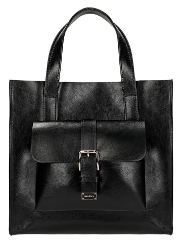 Henkeltasche in Schwarz - (B)30 x (H)27 x (T)11 cm