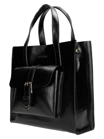 Henkeltasche in Schwarz - (B)30 x (H)27 x (T)11 cm