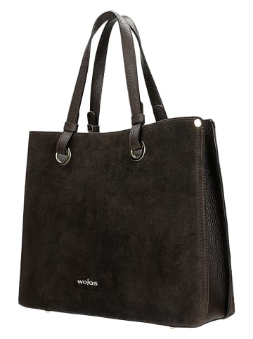 Wojas Leder-Schultertasche in Braun - (B)34 x (H)28 x (T)12,5 cm