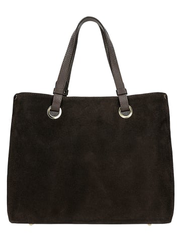 Wojas Skórzana torebka w kolorze brązowym - 34 x 28 x 12,5 cm