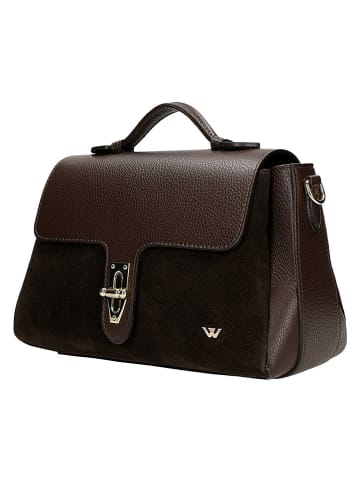 Wojas Leder-Henkeltasche in Braun - (B)34 x (H)18 x (T)6 cm