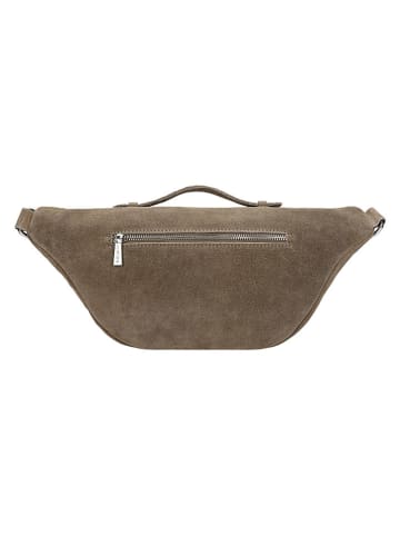 Wojas Skórzana torebka w kolorze khaki - 36 x 13 x 3 cm