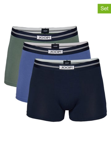 Joop! Bodywear 3er-Set: Boxershorts in Dunkelblau/ Grün
