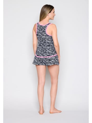 Joop! Bodywear Koszulka piżamowa w kolorze biało-czarnym