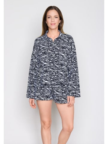 Joop! Bodywear Koszulka piżamowa w kolorze czarno-białym