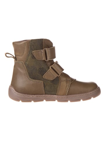 El Naturalista Skórzane botki zimowe w kolorze khaki
