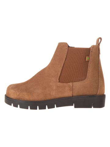El Naturalista Leder-Chelsea-Boots in Hellbraun