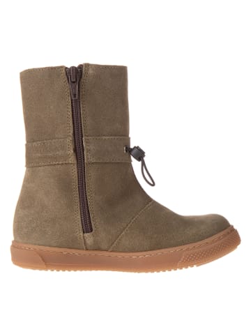 El Naturalista Skórzane botki zimowe w kolorze khaki