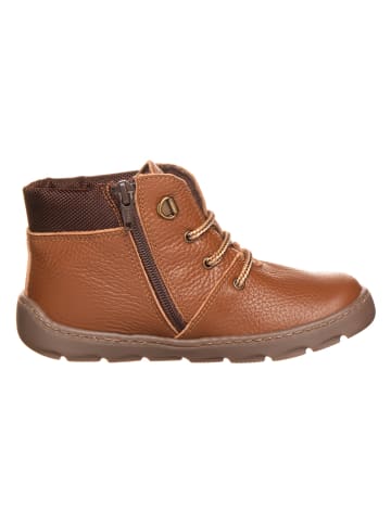 Leder-Barfußschuhe in Hellbraun