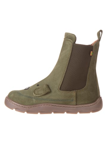 El Naturalista Leder-Chelsea-Boots in Khaki