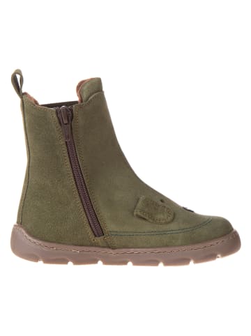 El Naturalista Leder-Chelsea-Boots in Khaki