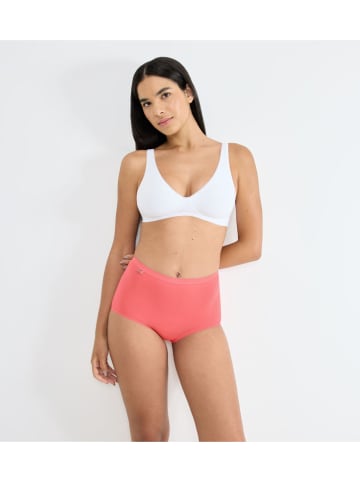 Sloggi 4-delige set: taillehipsters "Basic+" lichtroze/crème