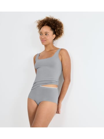 Sloggi Pełne figi high waist (2 pary) "Go Sense" w kolorze szarym