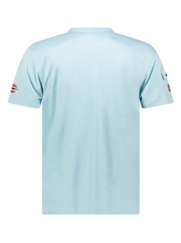 Geographical Norway Koszulka "Jaradock" w kolorze błękitnym