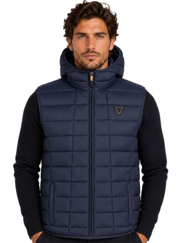 Geographical Norway Doorgestikte bodywarmer "Vaipter" donkerblauw
