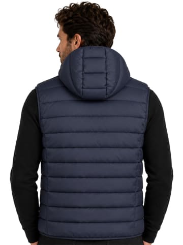 Geographical Norway Doorgestikte bodywarmer "Vaipter" donkerblauw