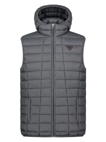 Geographical Norway Kamizelka pikowana "Vaipter" w kolorze antracytowym