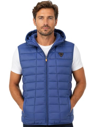 Geographical Norway Doorgestikte bodywarmer "Vaipter" blauw