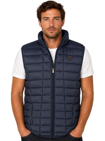 Geographical Norway Doorgestikte bodywarmer "Vaipter" donkerblauw