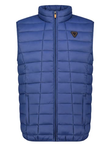 Geographical Norway Kamizelka pikowana "Vaipter" w kolorze niebieskim