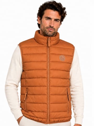 Geographical Norway Doorgestikte bodywarmer "Vamiglobe" camel