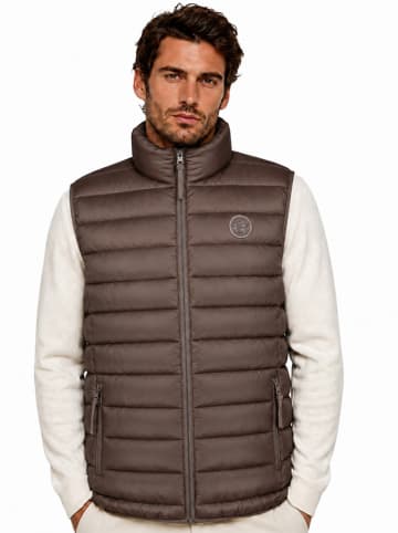 Geographical Norway Steppweste "Vamiglobe" in Braun