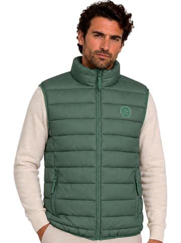 Geographical Norway Doorgestikte bodywarmer "Vamiglobe" groen