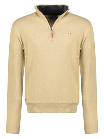 Geographical Norway Sweter "Fregate" w kolorze beżowym