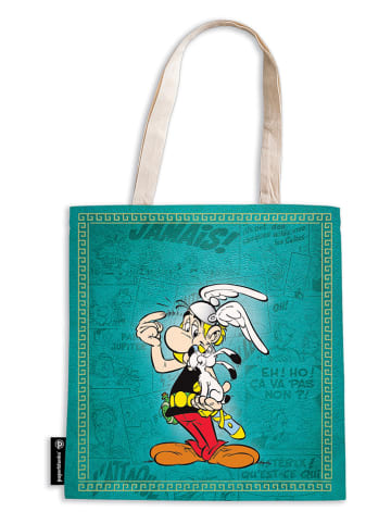 Paperblanks Boodschappentas ''Asterix de Galliër'' turquoise - (L)38 x (B)38 cm