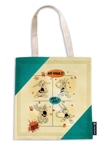 Paperblanks Boodschappentas ''Asterix de Galliër'' turquoise - (L)38 x (B)38 cm