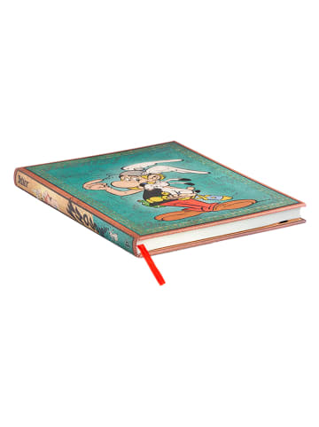 Paperblanks Gelinieerd notitieboek ''Asterix de Galliër'' turquoise - (B)17,5 x (H)23 cm