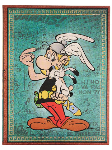 Paperblanks Blanko Notizbuch ''Asterix der Gallier'' in Türkis - (B)17,5 x (H)23 cm