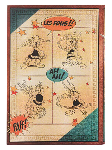 Paperblanks Liniertes Notizbuch ''Asterix der Gallier'' in Türkis - (B)12 x (H)18 cm