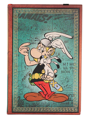 Paperblanks Liniertes Notizbuch ''Asterix der Gallier'' in Türkis - (B)9 x (H)14 cm
