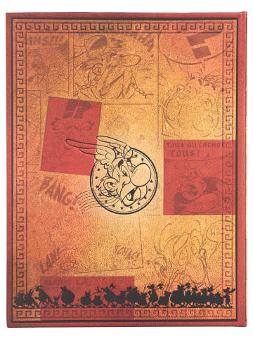 Paperblanks Blanko Notizbuch ''Asterix & Obelix'' in Orange - (B)17,5 x (H)23 cm
