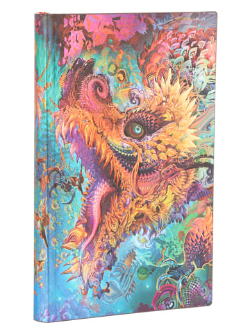 Paperblanks Notatnik "Humming Dragon" ze wzorem w kropki - 13,5 x 21 cm