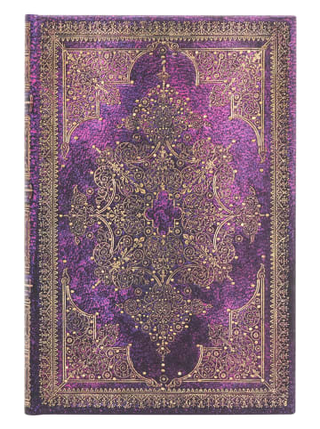 Paperblanks Liniertes Notizbuch ''Bijou'' in Lila - (B)9,5 x (H)14 cm
