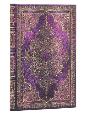 Paperblanks Liniertes Notizbuch ''Bijou'' in Lila - (B)9,5 x (H)14 cm