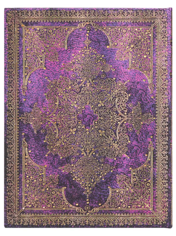 Paperblanks Liniertes Notizbuch ''Bijou'' in Lila - (B)18 x (H)23 cm