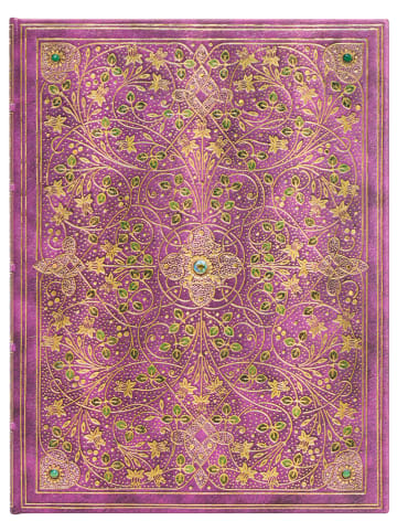 Paperblanks Blanko Notizbuch ''Diamantenes Thronjubiläum'' in Lila - (B)18 x (H)23 cm