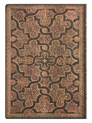 Paperblanks Blanko Notizbuch ''Enigma'' in Braun/ Gold - (B)13 x (H)18 cm