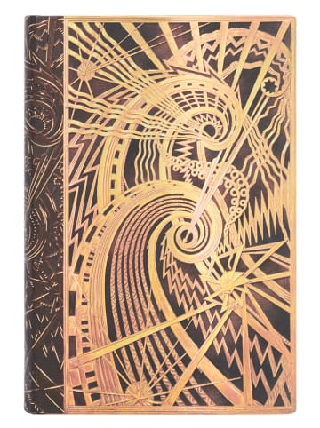 Paperblanks Książka adresowa "The Chanin Spiral" w kolorze złoto-brązowym - 9,5 x 14 cm