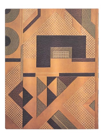 Paperblanks Liniertes Notizbuch ''Moutarde'' in Braun/ Orange - (B)18 x (H)23 cm